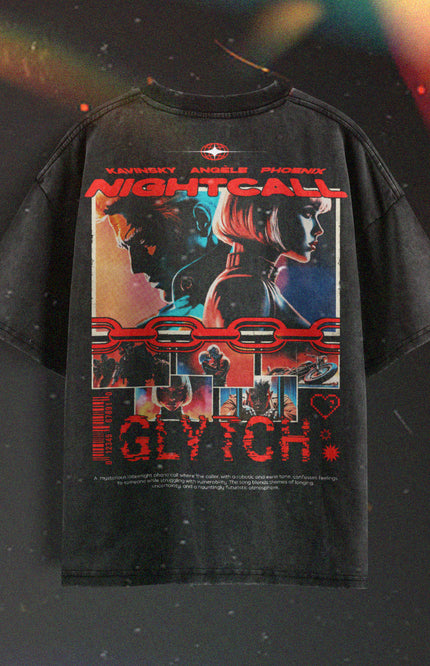 ACID WASH STREETWEAR T-SHIRT - NIGHTCALL