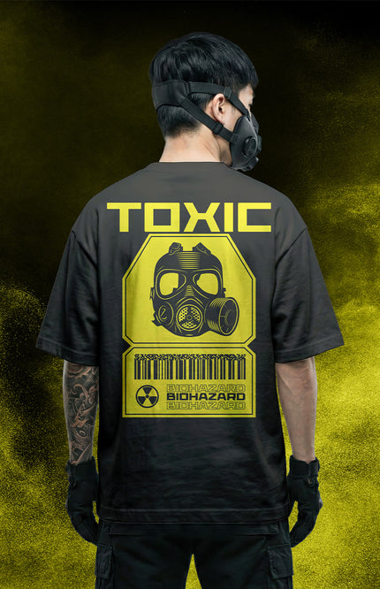 GRAPHIC PRINT STREETWEAR T-SHIRT - BIOHAZARD BLACK
