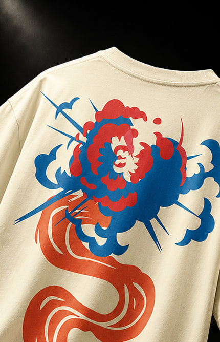 GRAPHIC PRINT STREETWEAR T-SHIRT - OFF WHITE MODS