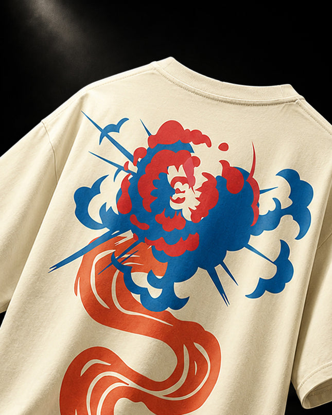 GRAPHIC PRINT STREETWEAR T-SHIRT - OFF WHITE MODS