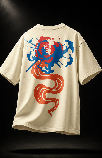 GRAPHIC PRINT STREETWEAR T-SHIRT - OFF WHITE MODS