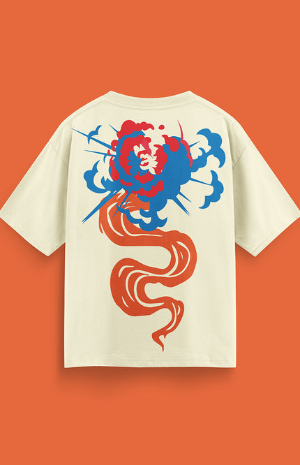 GRAPHIC PRINT STREETWEAR T-SHIRT - OFF WHITE MODS