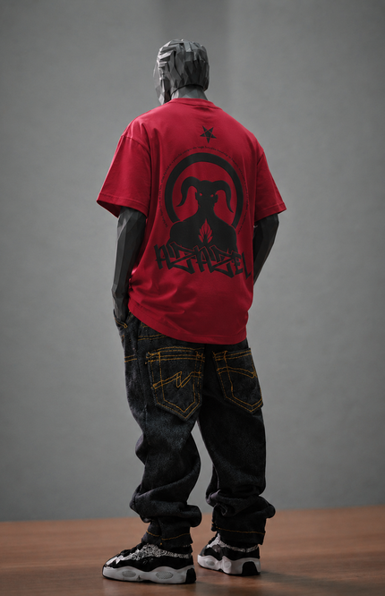 OVERSIZED GRAPHIC STREETWEAR T-SHIRT - FALLEN ANGEL