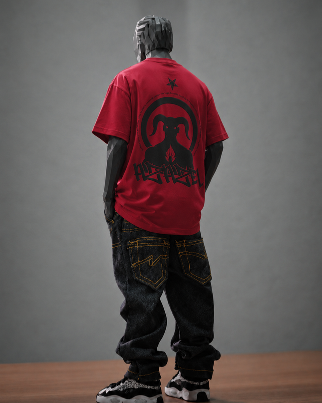 OVERSIZED GRAPHIC STREETWEAR T-SHIRT - FALLEN ANGEL