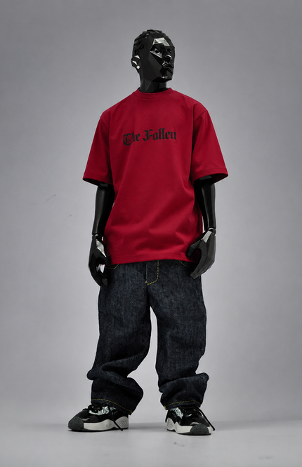 OVERSIZED GRAPHIC STREETWEAR T-SHIRT - FALLEN ANGEL