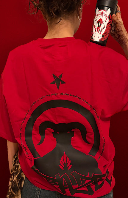OVERSIZED GRAPHIC STREETWEAR T-SHIRT - FALLEN ANGEL