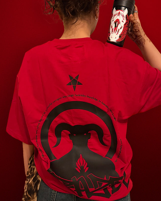 OVERSIZED GRAPHIC STREETWEAR T-SHIRT - FALLEN ANGEL