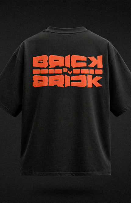 GRAPHIC PRINT STREETWEAR T-SHIRT - BRICK BY BRICK