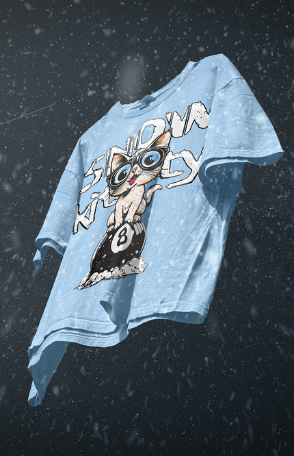 GRAPHIC PRINT STREETWEAR T-SHIRT - SNOW KITTY