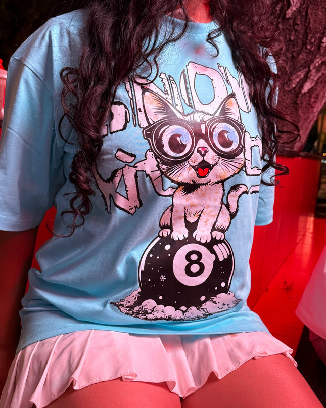 GRAPHIC PRINT STREETWEAR T-SHIRT - SNOW KITTY