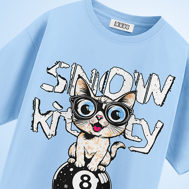 GRAPHIC PRINT STREETWEAR T-SHIRT - SNOW KITTY