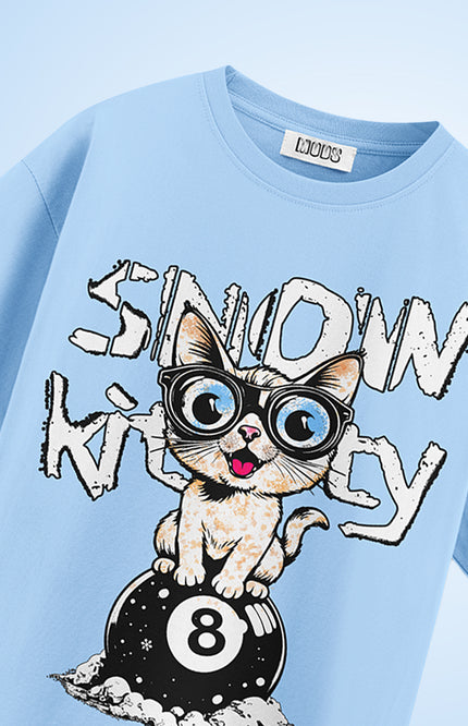 GRAPHIC PRINT STREETWEAR T-SHIRT - SNOW KITTY
