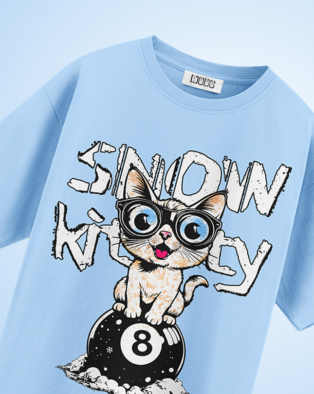 GRAPHIC PRINT STREETWEAR T-SHIRT - SNOW KITTY