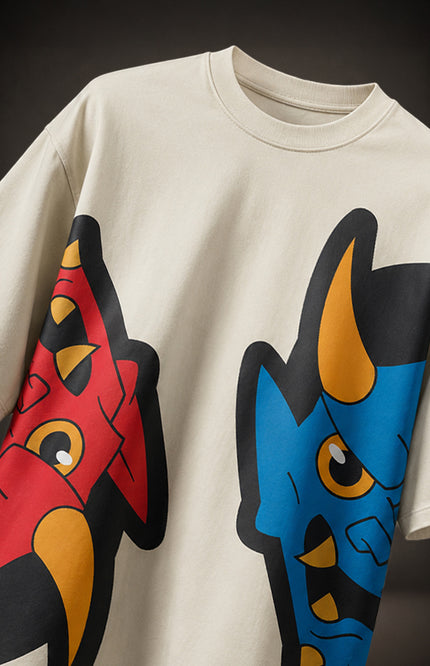 OVERSIZED BOLD GRAPHIC STREETWEAR T-SHIRT - ONI