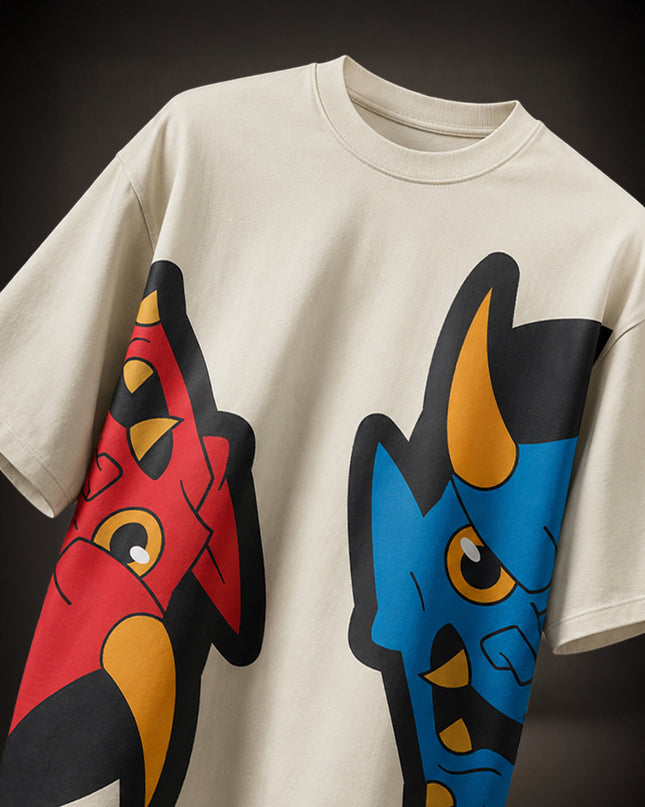 OVERSIZED BOLD GRAPHIC STREETWEAR T-SHIRT - ONI