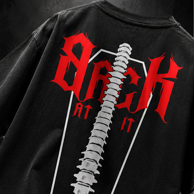 GRAPHIC PRINT STREETWEAR T-SHIRT - BACK AT IT