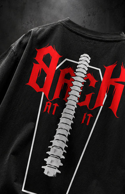 GRAPHIC PRINT STREETWEAR T-SHIRT - BACK AT IT